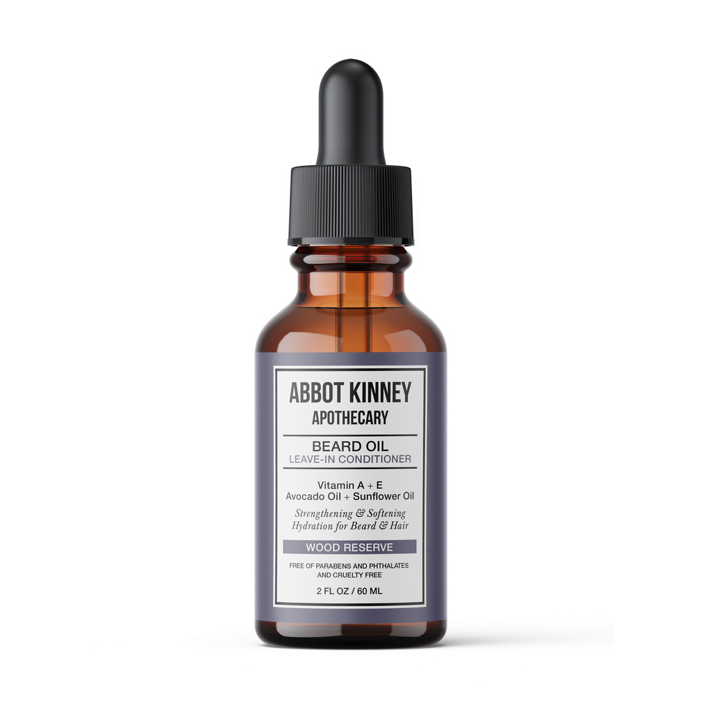 Abbot Kinney Apothecary Softening Beard and Mustache Oil - Wood Reserves