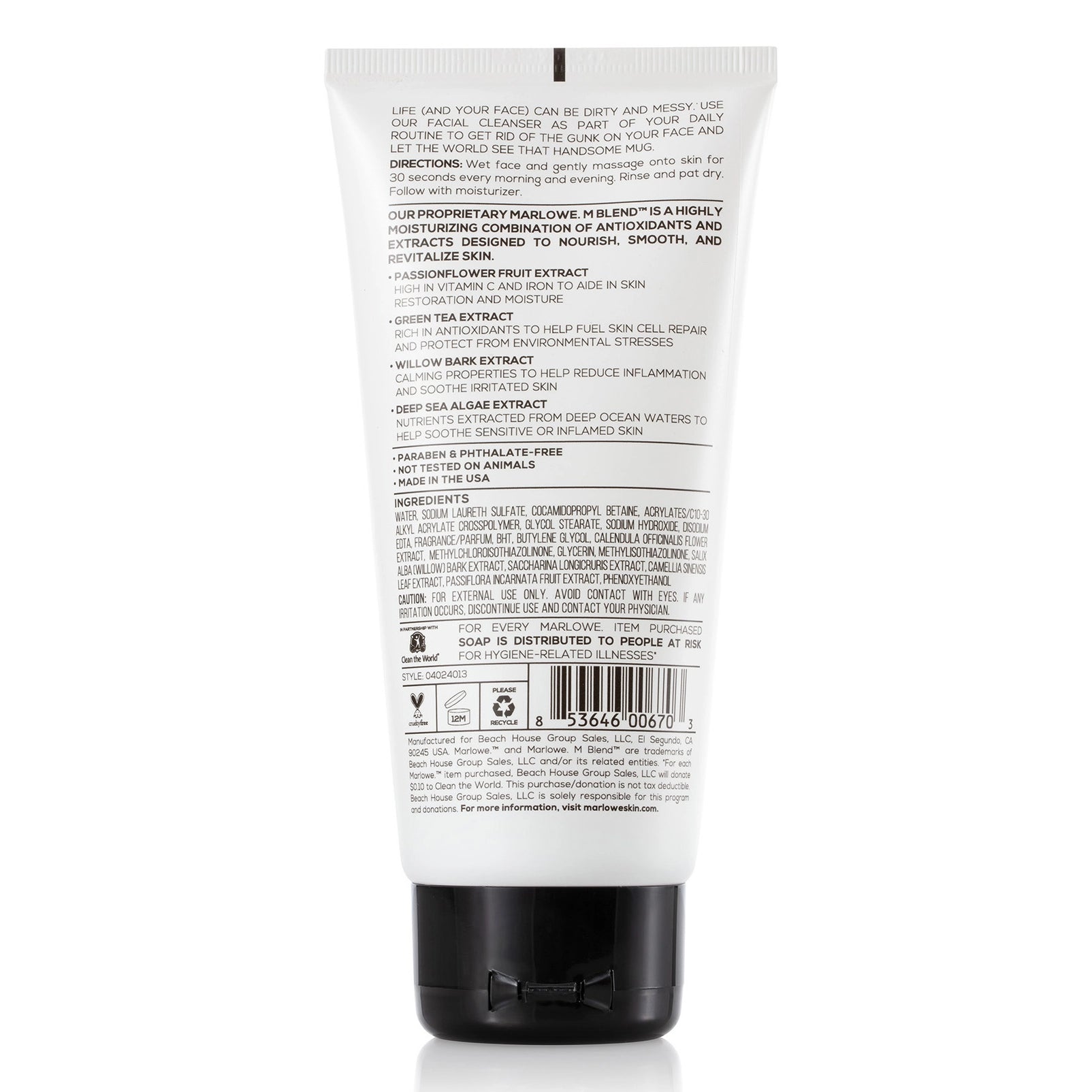 Marlowe No. 121 Facial Cleanser