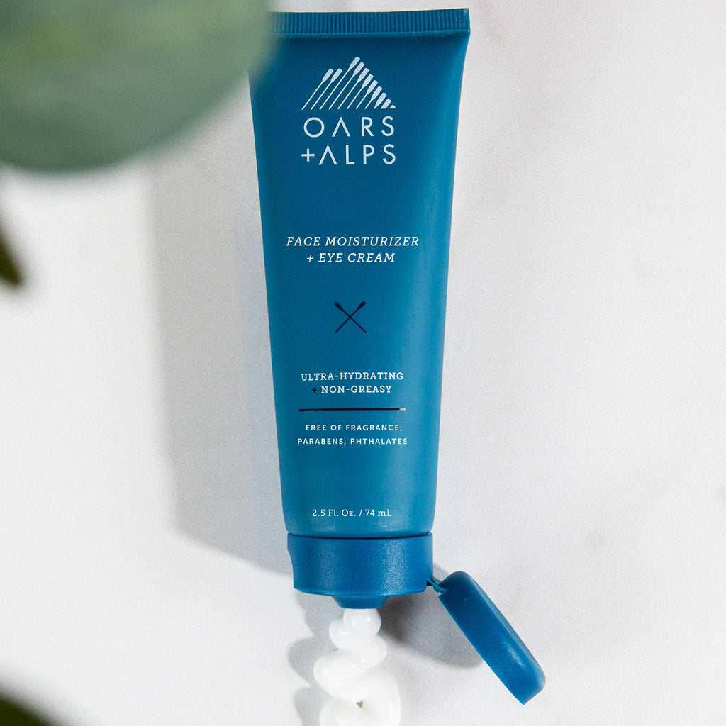 Oars + Alps Men's Face + Eye Cream Moisturizer with Shea Butter and Jojoba Oil