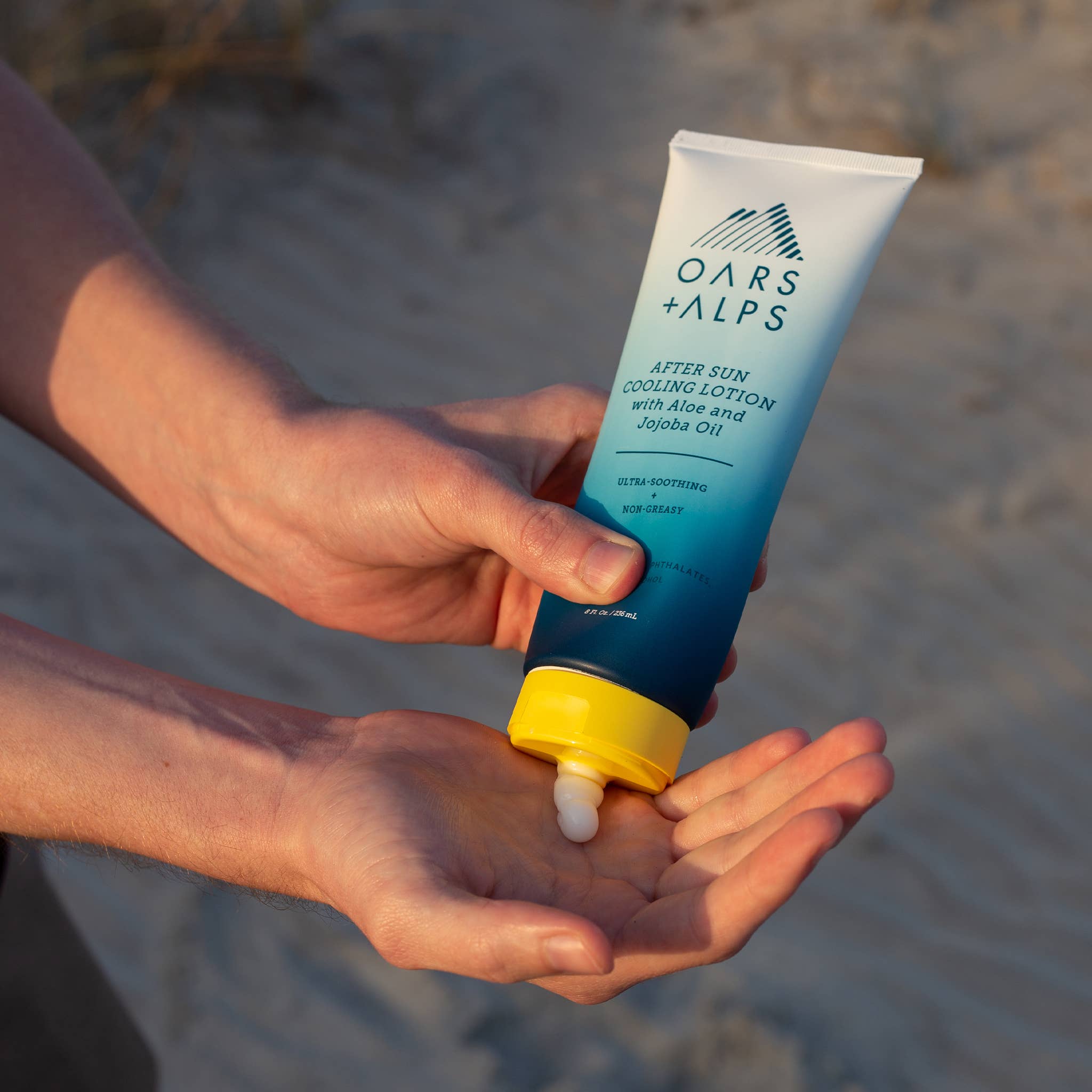 Oars + Alps After Sun Cooling & Hydrating Men's Lotion, Aloe Vera