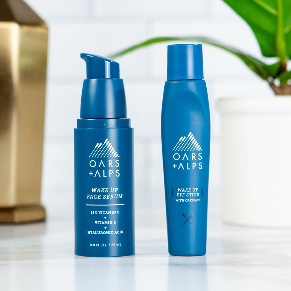 Oars + Alps Wake Up Men's Eye Roller and Eye Depuffer, Caffeine Infused