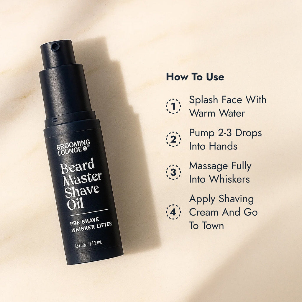 Grooming Lounge Beard Master Shave Oil 3 Pack (Save $10)