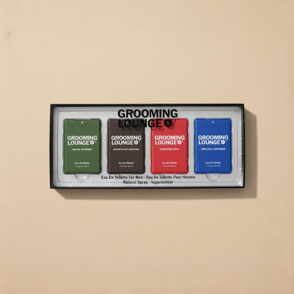 Grooming Lounge Men's Fragrances - 4-Piece Pocket Spray Gift Set