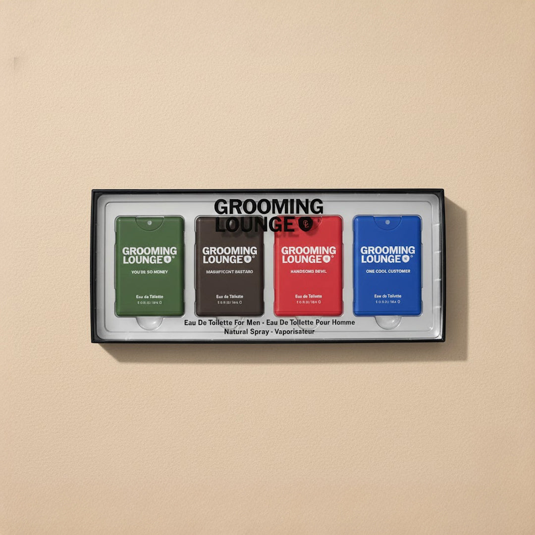 Grooming Lounge Men's Fragrances - 4-Piece Pocket Spray Gift Set