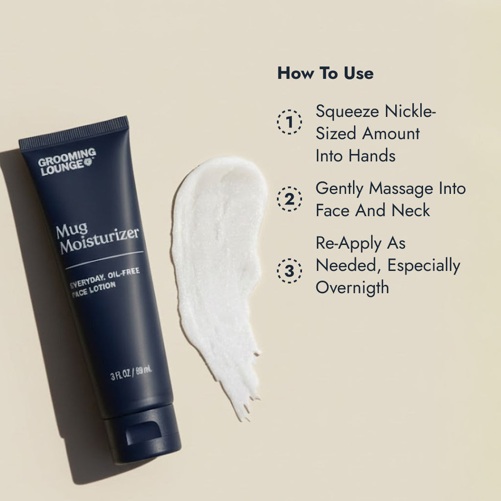 Grooming Lounge Mug Moisturizer - Oil-Free Face Moisturizer For Men