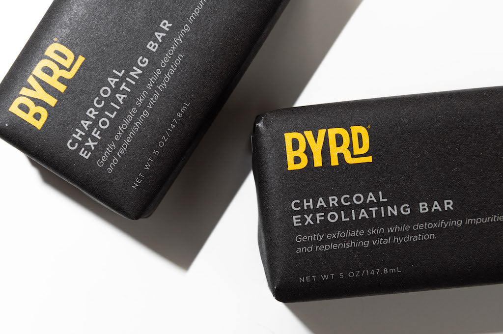 BYRD Activated Charcoal Exfoliating Bar
