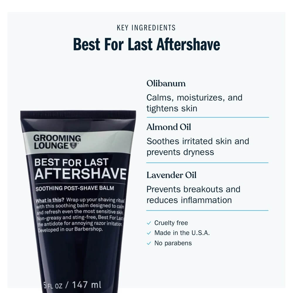 Grooming Lounge Best For Last Aftershave - Best Post Shave Lotion For Men