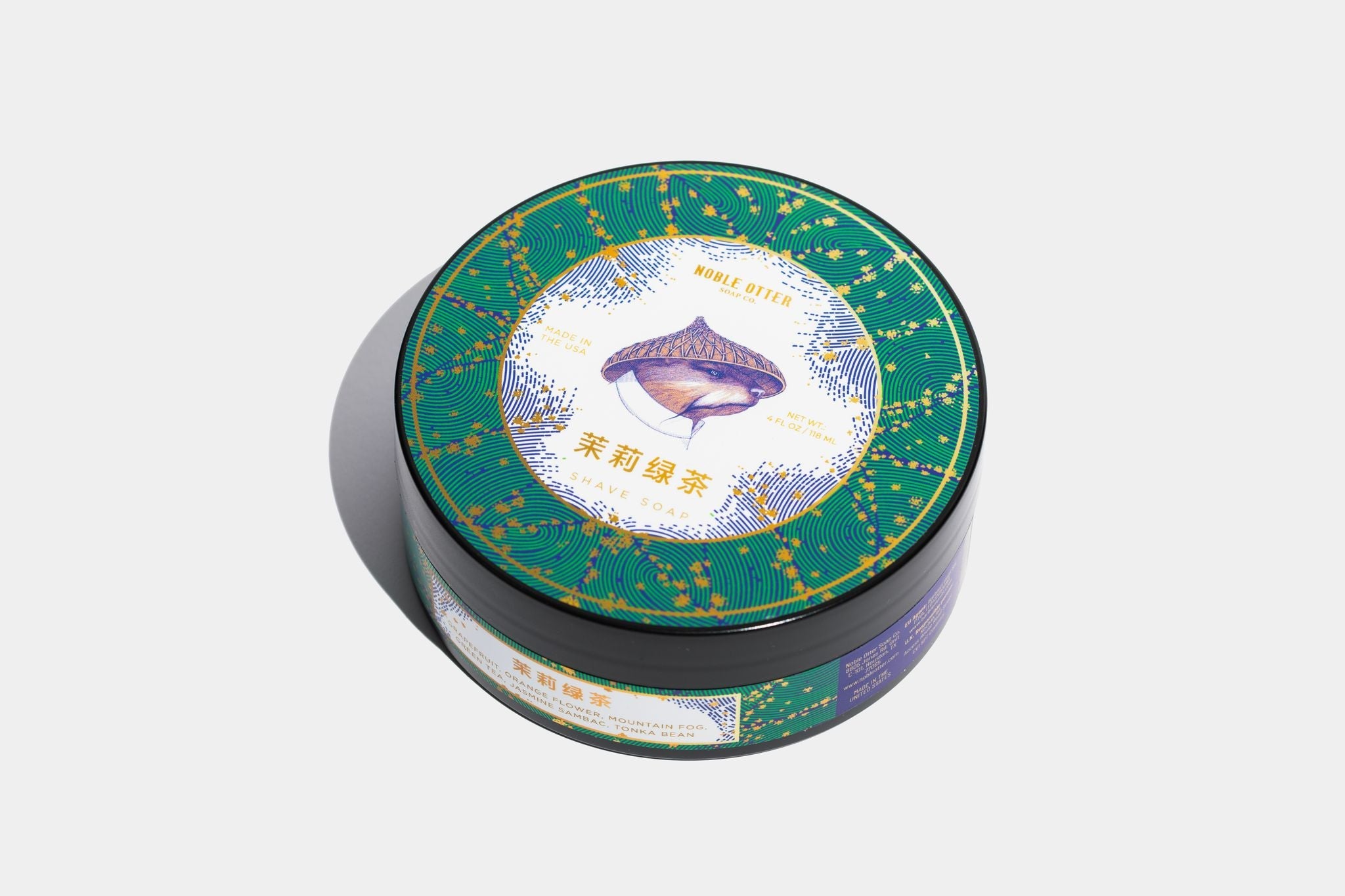 Noble Otter 茉莉綠茶 (Jasmine Green Tea) Shave Soap