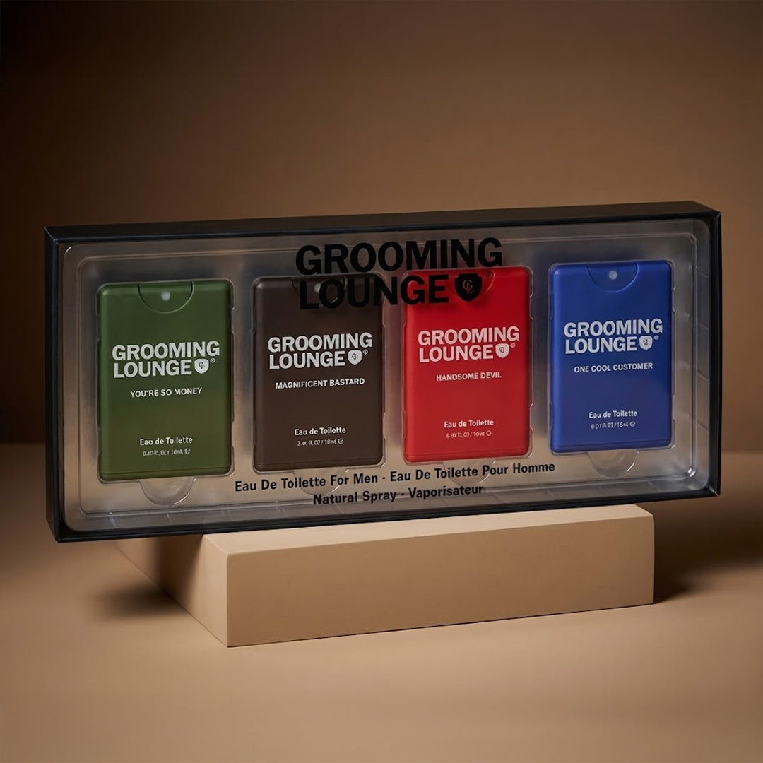 Grooming Lounge Men's Fragrances - 4-Piece Pocket Spray Gift Set