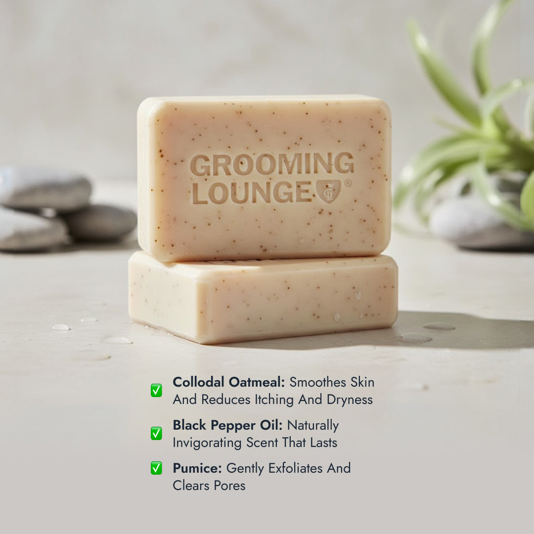 Grooming Lounge Our Best Smeller Exfoliating Body Bar - Black Pepper Body Bar For Men