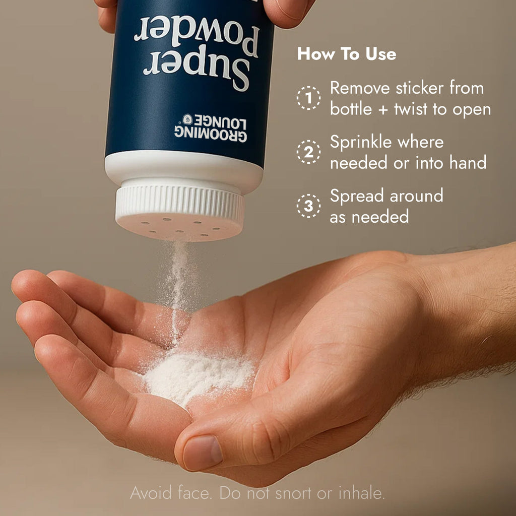 Grooming Lounge Super Powder - Best Body & Ball Powder For Men