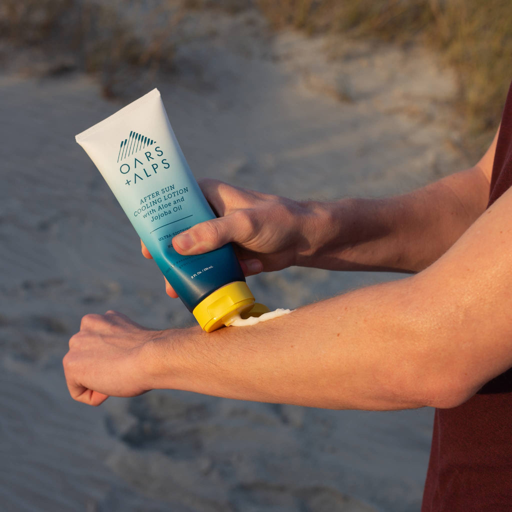 Oars + Alps After Sun Cooling & Hydrating Men's Lotion, Aloe Vera