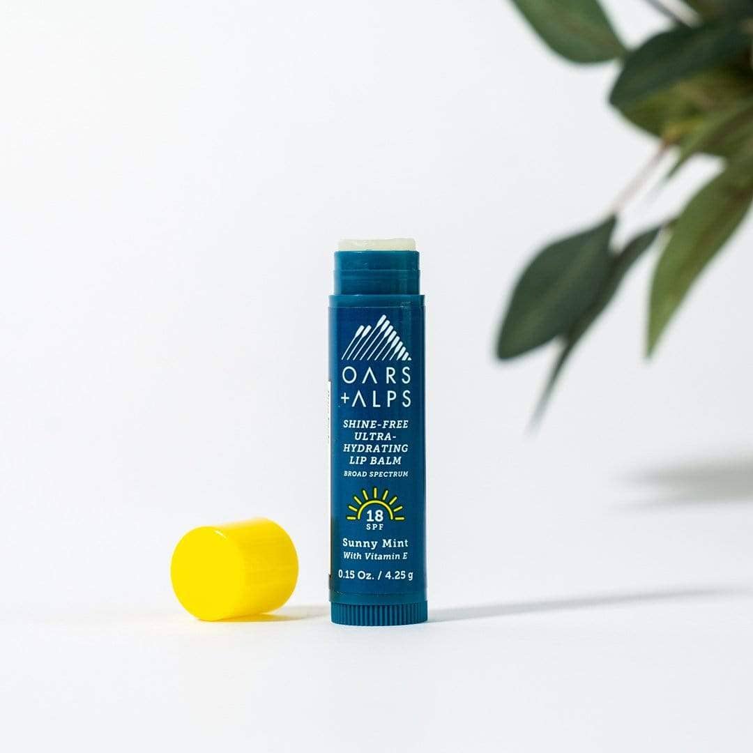 Oars + Alps Shine-Free Men's Lip Balm SPF 18, Sunny Mint Scent