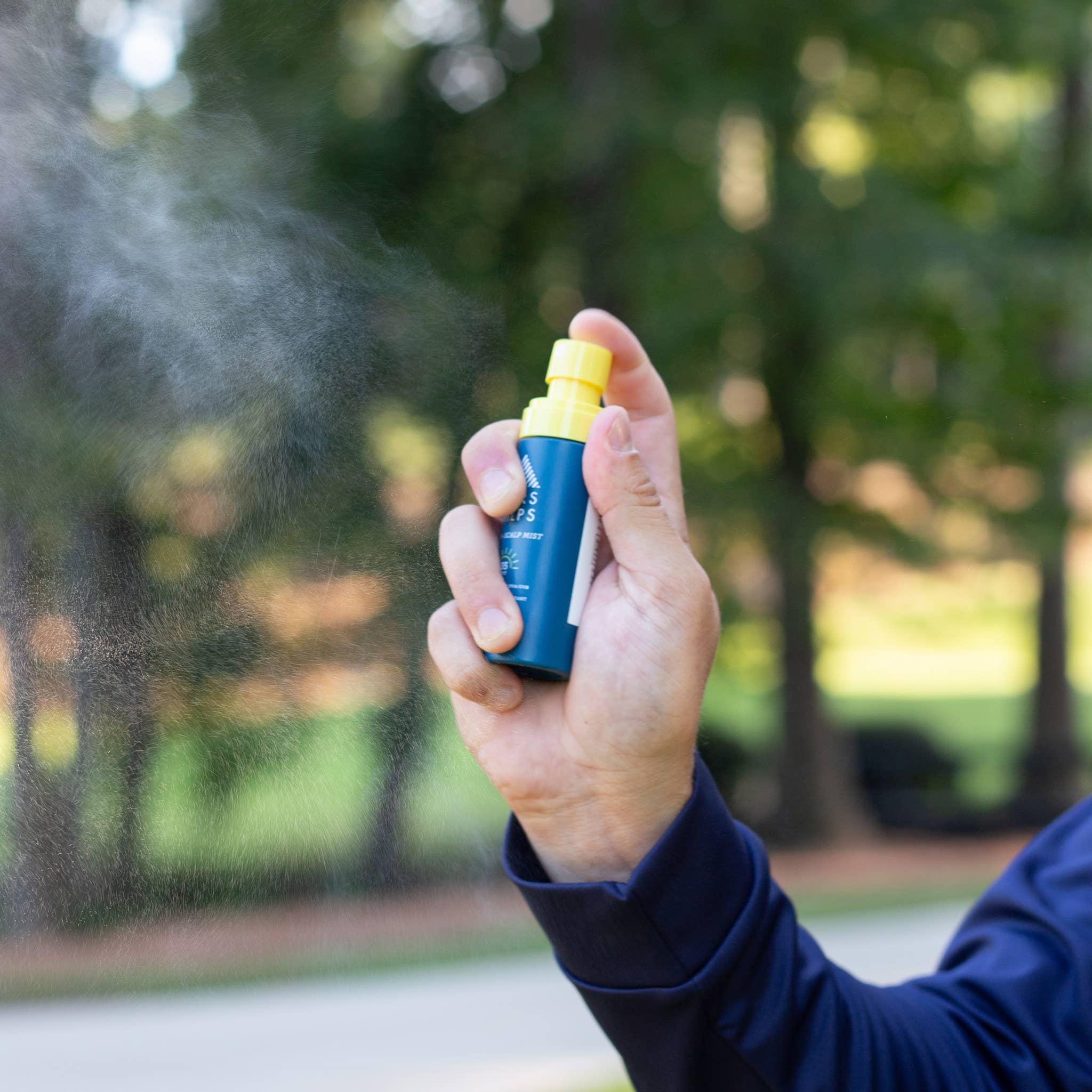 Oars + Alps Men's Face + Scalp Mist with SPF 35, Lightweight Sunscreen