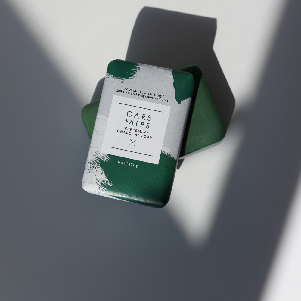 Oars + Alps Peppermint Charcoal Men's Bar Soap