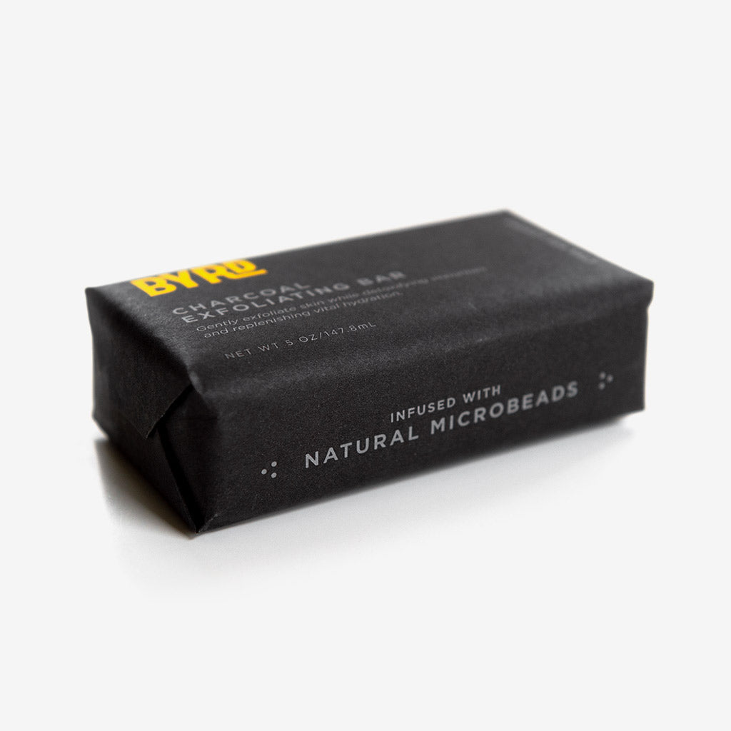 BYRD Activated Charcoal Exfoliating Bar