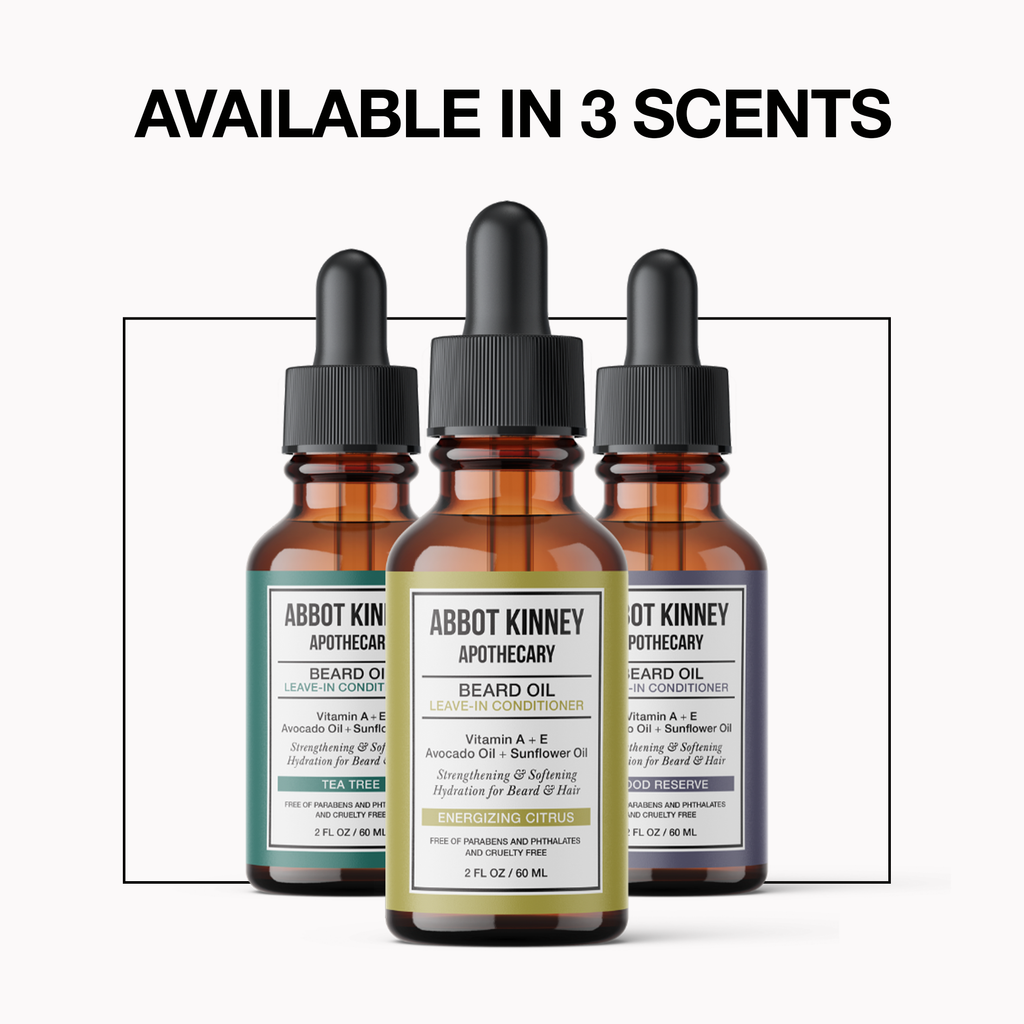 Abbot Kinney Apothecary Softening Beard and Mustache Oil - Energizing Citrus
