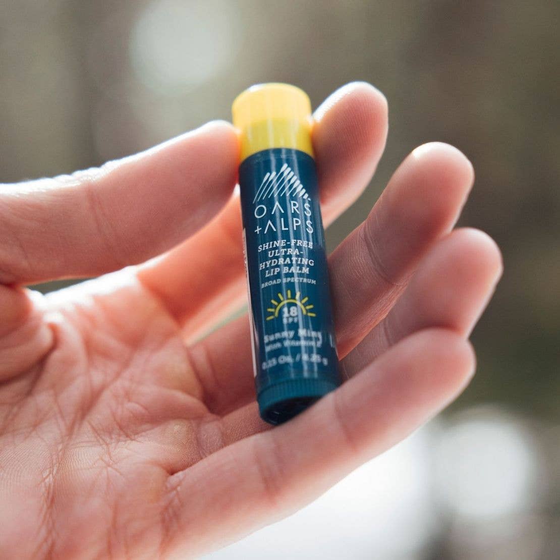 Oars + Alps Shine-Free Men's Lip Balm SPF 18, Sunny Mint Scent