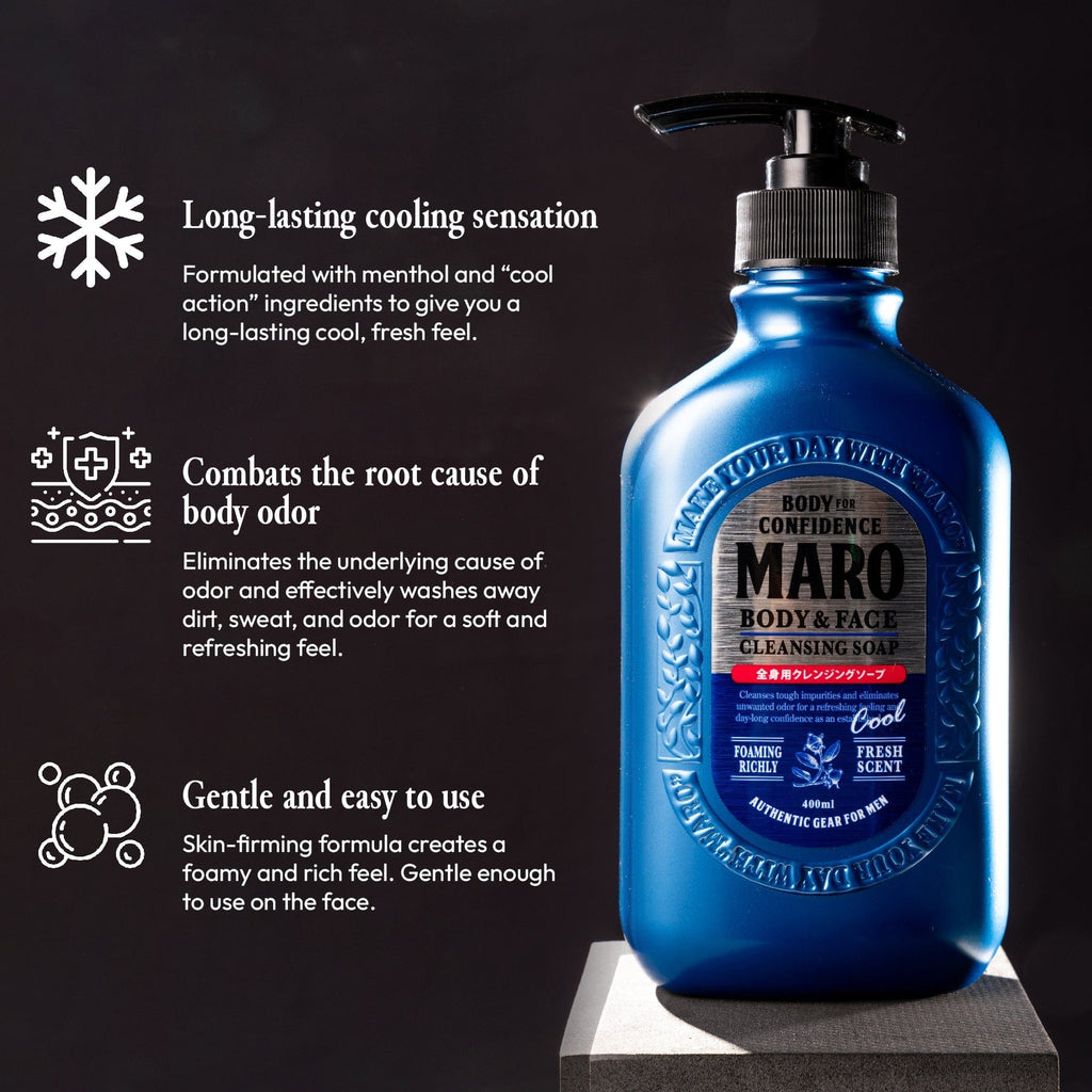 MARO Body and Face Cleansing Soap Cool 2 Pack