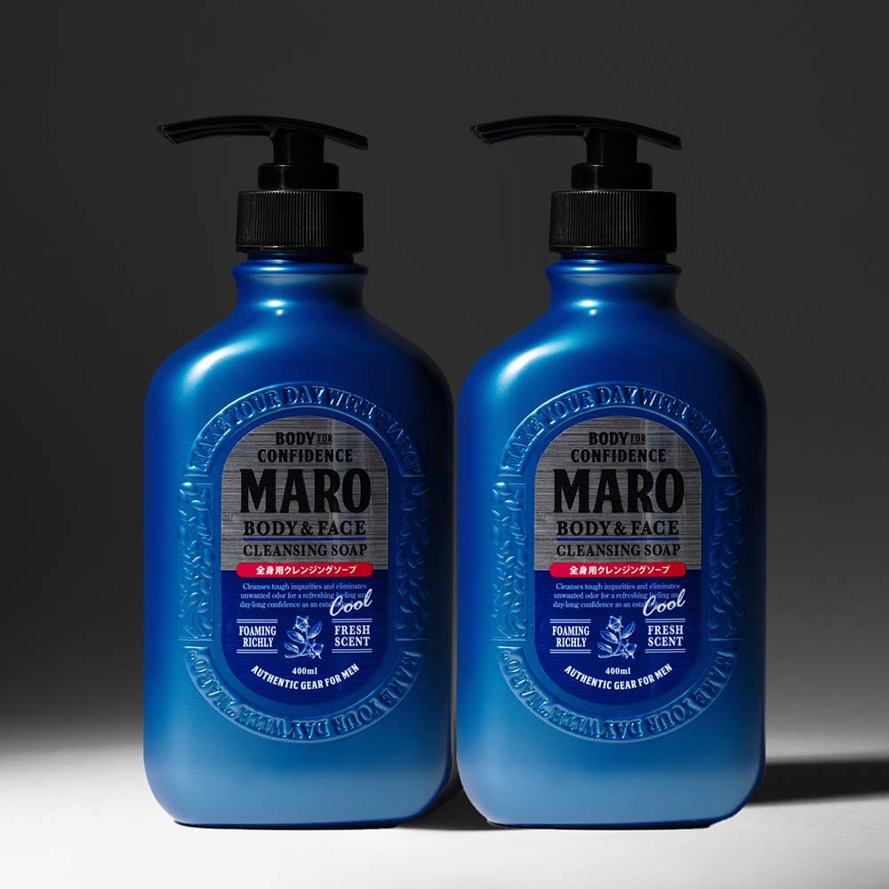 MARO Body and Face Cleansing Soap Cool 2 Pack