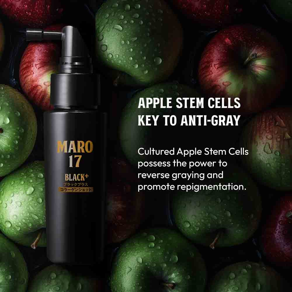 MARO17 Black+ Anti-Aging Shampoo & Collagen Shot Set