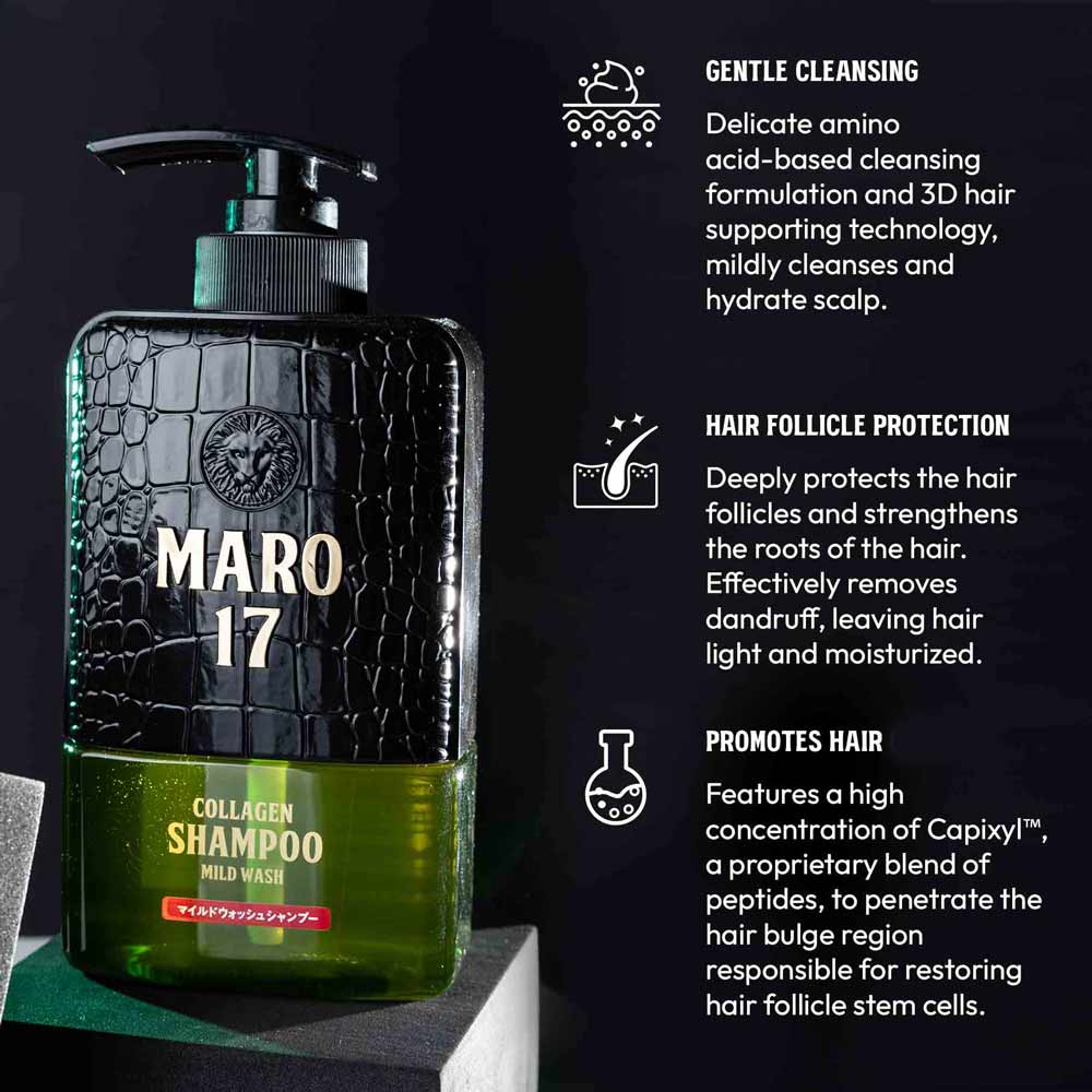 MARO17 Collagen Shampoo Mild Scalp Wash 2 Pack