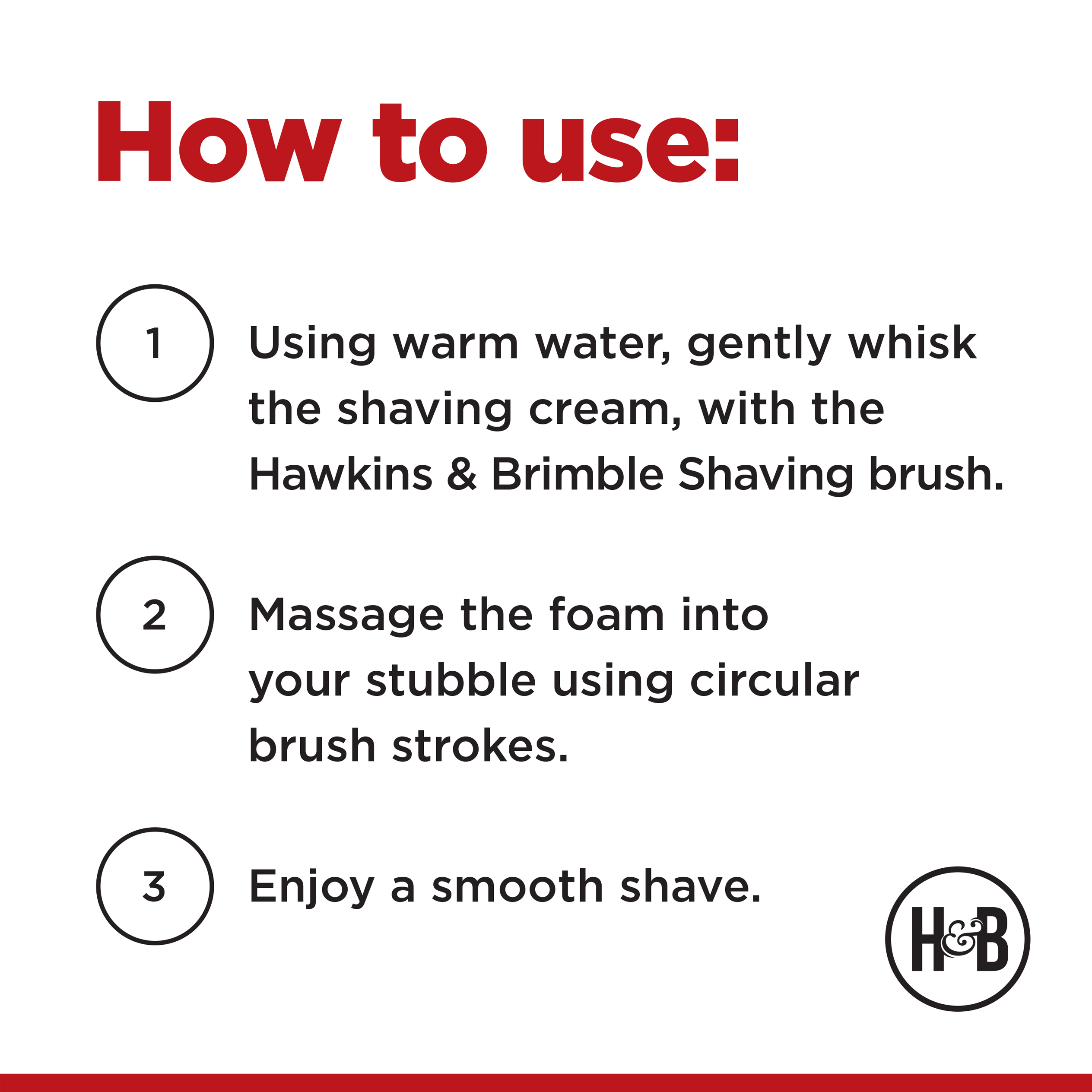 Hawkins & Brimble Shaving Cream 100ml / 3.4 fl oz